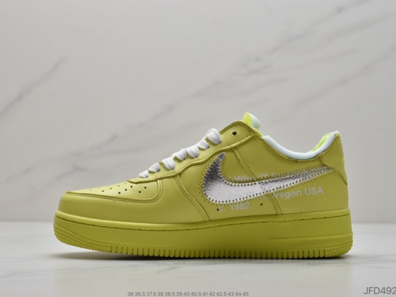 OffWhite x Nike Air Force 1'07MCA Blue Chicago空军一号 (2)