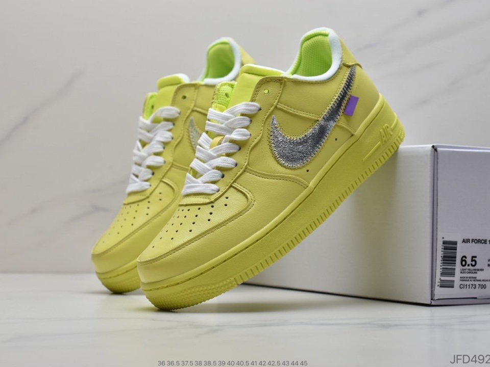 OffWhite x Nike Air Force 1'07MCA Blue Chicago空军一号 (7)