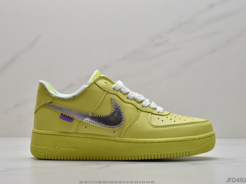 OffWhite x Nike Air Force 1'07MCA Blue Chicago空军一号 (9)