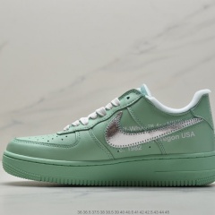 OffWhite x Nike Air Force 1'07MCA Blue Chicago空军一号 (13)