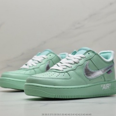 OffWhite x Nike Air Force 1'07MCA Blue Chicago空军一号 (14)
