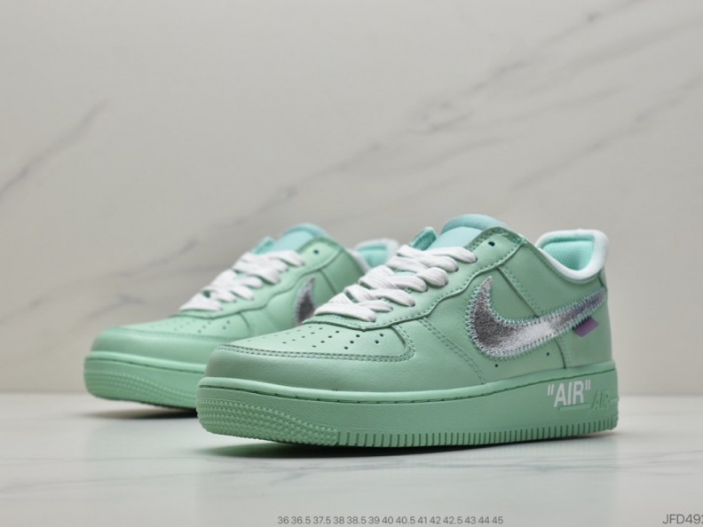 OffWhite x Nike Air Force 1'07MCA Blue Chicago空军一号 (14)