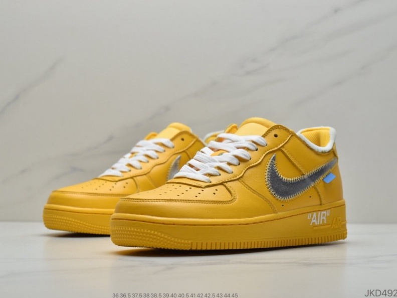 OffWhite x Nike Air Force 1'07MCA Blue Chicago空军一号 (19)