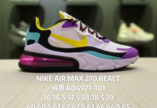 耐克Nike Air Max 270 React 瑞亚赛车系列 (33)