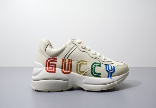 Gucci Apollo Leather Sneakers 春夏秋冬运动系列 (2)