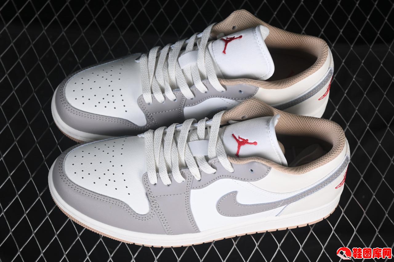 Air Jordan 1 Low米灰复古篮球鞋 原鞋开发大厂品质 内嵌Air缓震 公司货级细节鉴赏