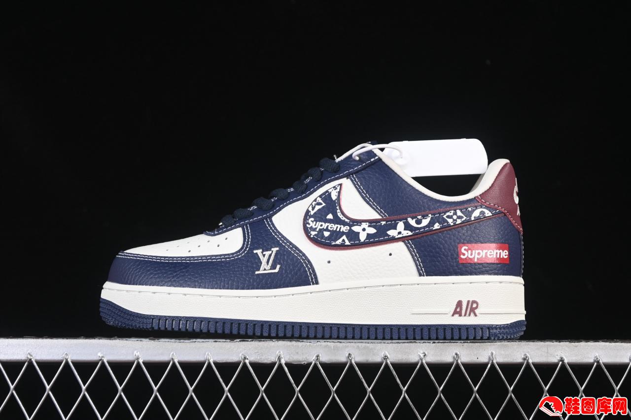 Nike Air Force 1'07 Low Sup 三方联名白蓝酒红板鞋：原楦工艺重塑经典