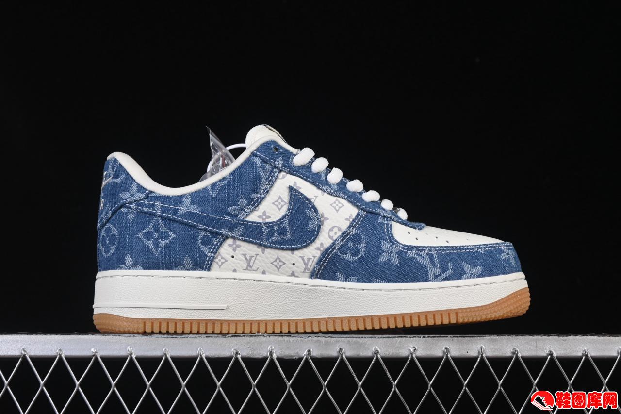 Nike Air Force 1'07 Low LV联名白海军蓝板鞋：原楦工艺与奢华细节，重塑联名潮流新高度