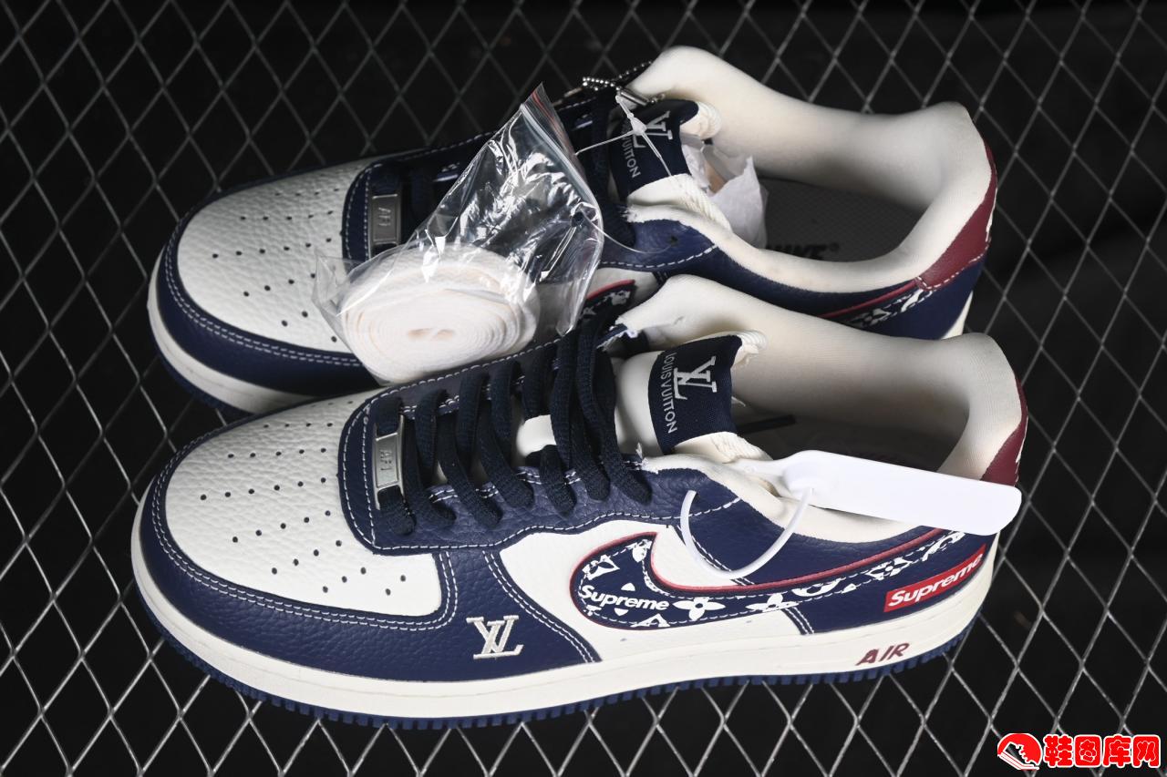 Nike Air Force 1'07 Low Sup 三方联名白蓝酒红板鞋：原楦工艺重塑经典