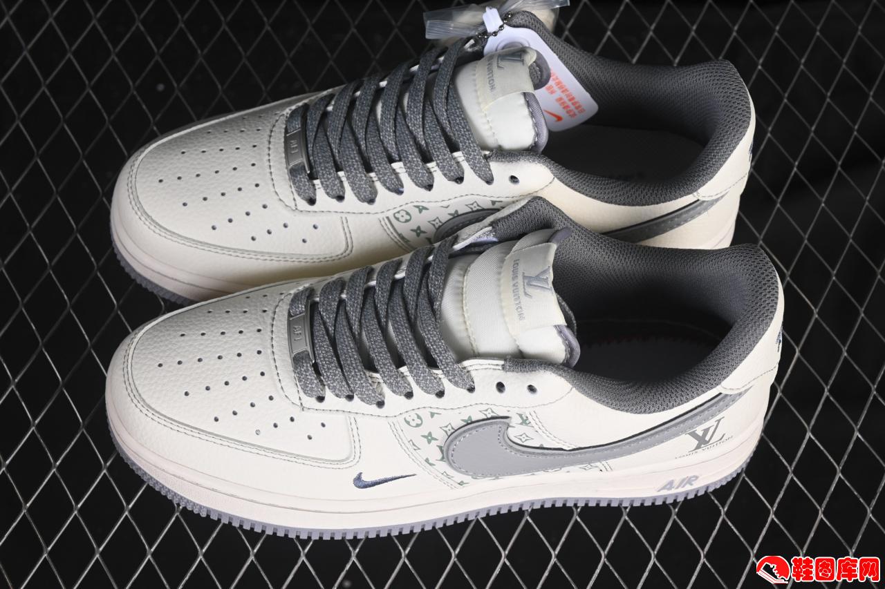 Nike Air Force 1'07 Low LV联名印花米灰勾空军一号低帮板鞋HH7518-079正品原盒