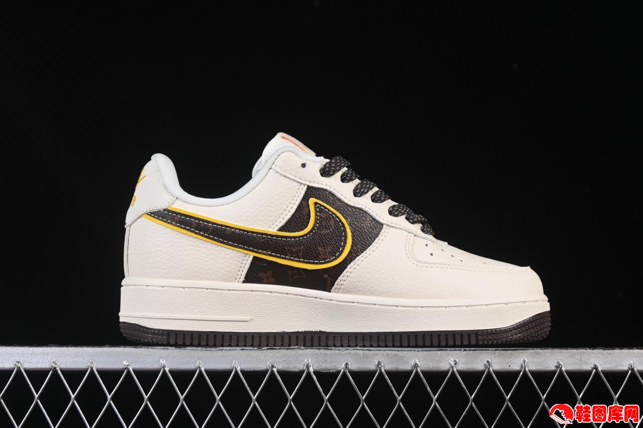 Nike Air Force 1'07 Low LV联名款米棕拼接空军一号低帮休闲鞋DD1982-302正品保障