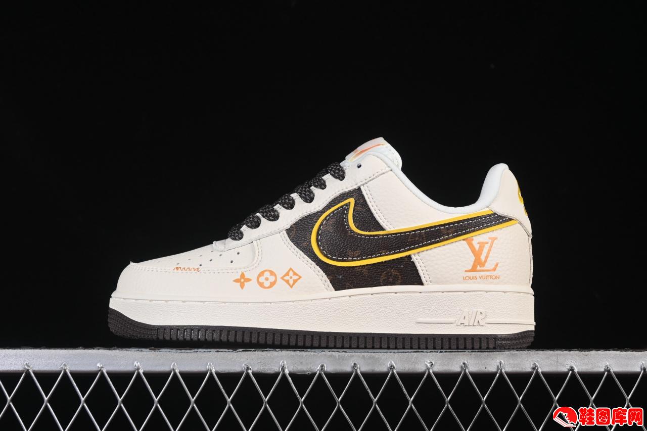 Nike Air Force 1'07 Low LV联名款米棕拼接空军一号低帮休闲鞋DD1982-302正品保障