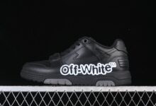 Off-White Out Of Office低帮板鞋黑字Logo 时尚潮流百搭休闲鞋36-47码