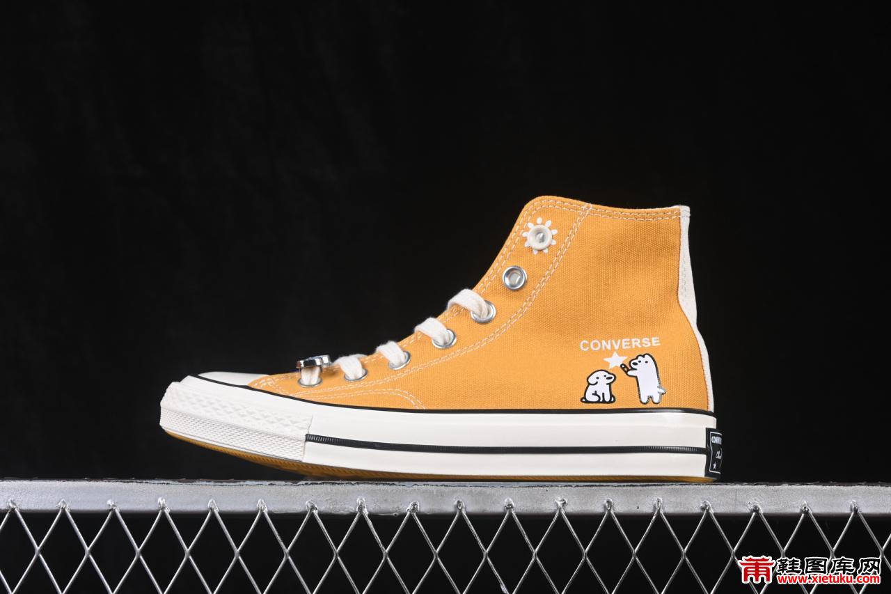 Matsui x Converse Chuck 70 简约清新系带圆头高帮帆布鞋 A21361C可回收面料环保又清新 尺码全